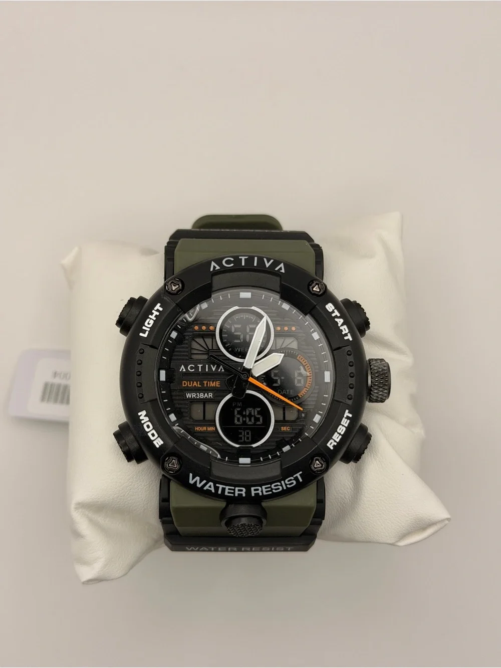 Activa Dual-Time Watch - Green and Black